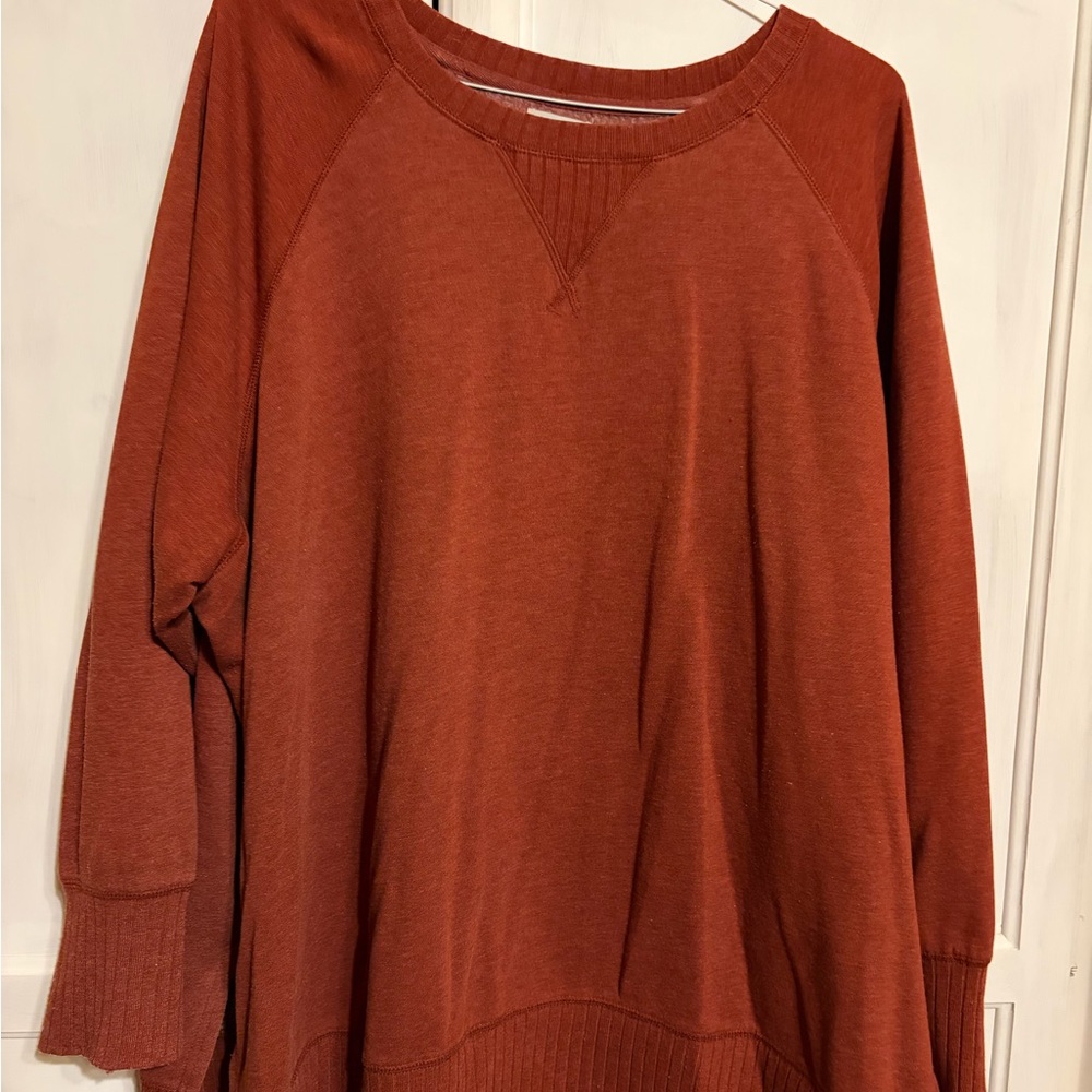 Maurices Warm Rust V-Neck Sweater